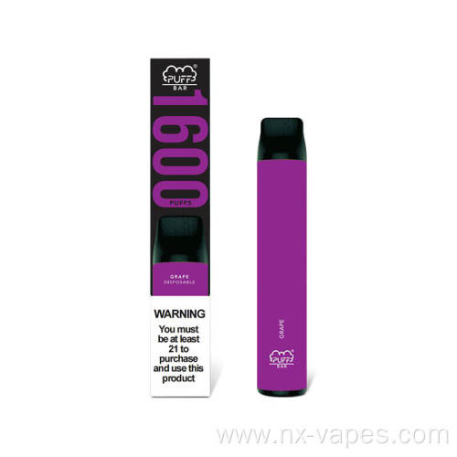 5% wholesale Disposable Vape Puff XXL 1600Puffs